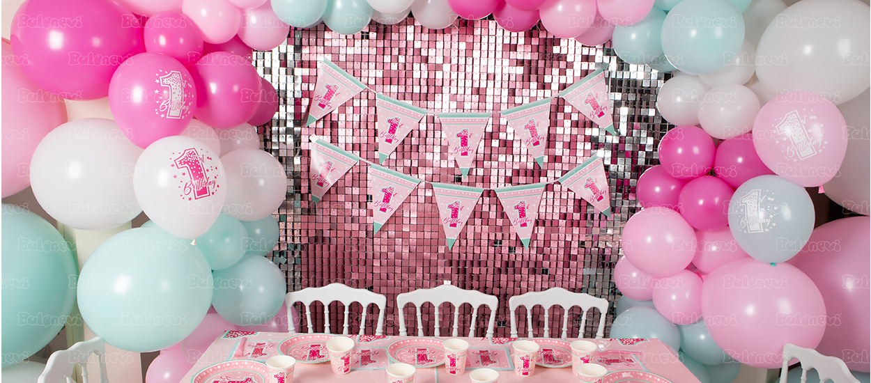 First Birthday Stars Girl Party Set