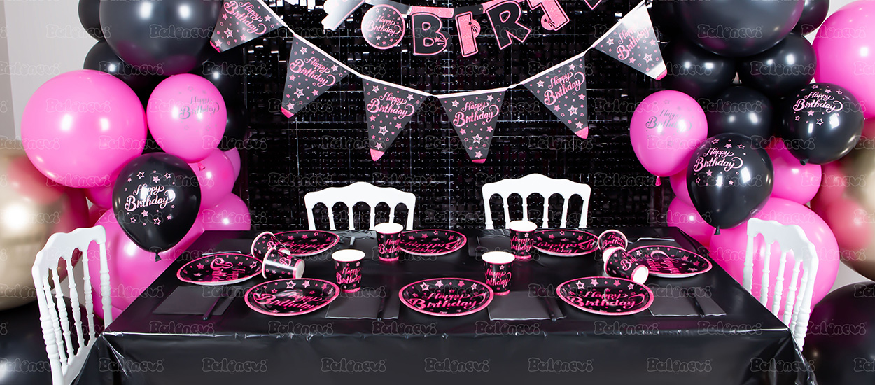 Pink Stars Party Set