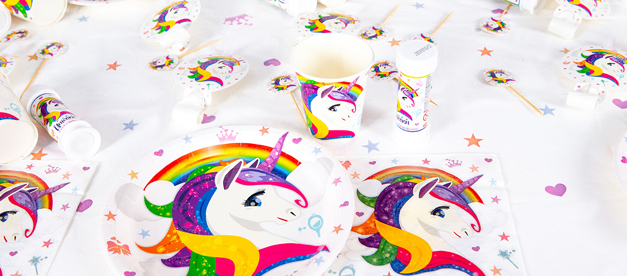 Rainbow Unicorn Parti Seti