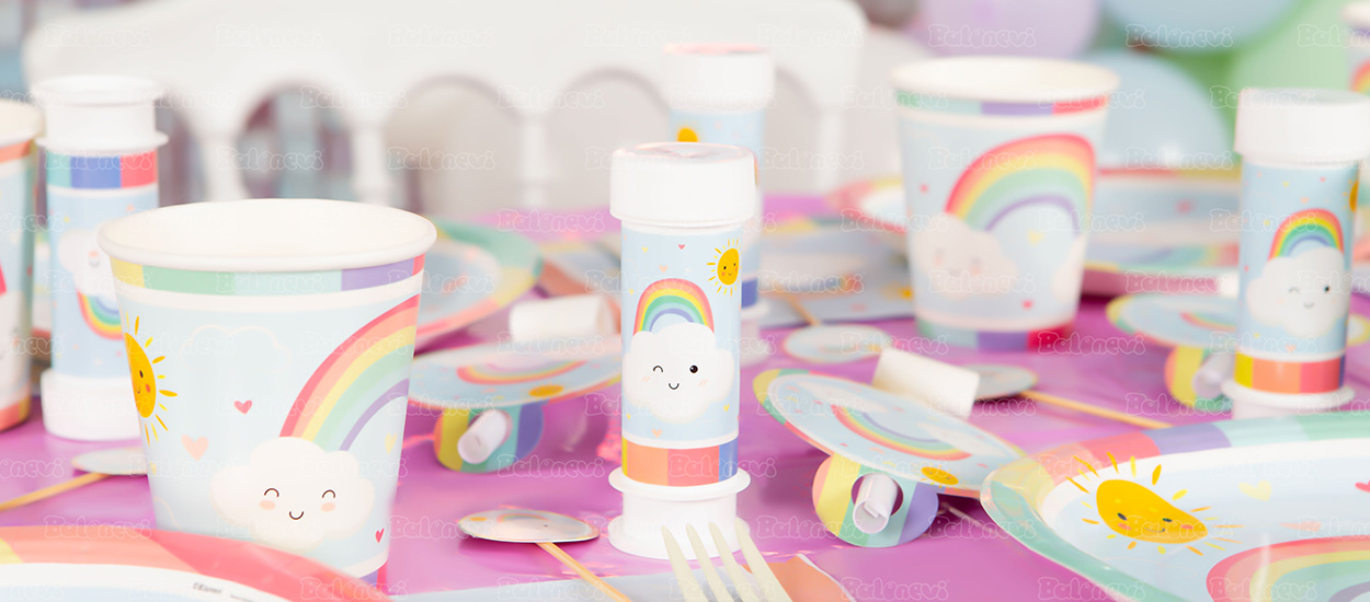 Rainbow Cloud Party Set