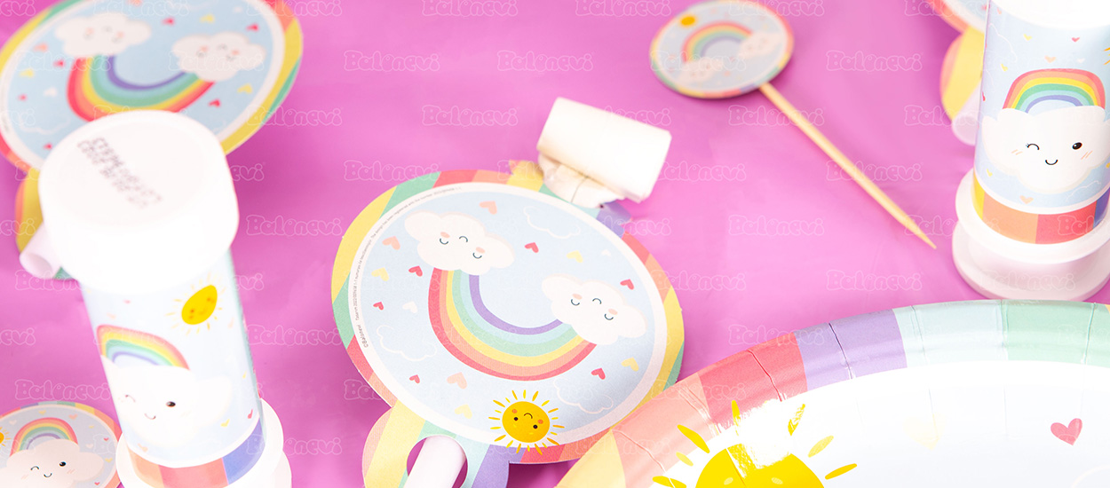 Rainbow Cloud Party Set