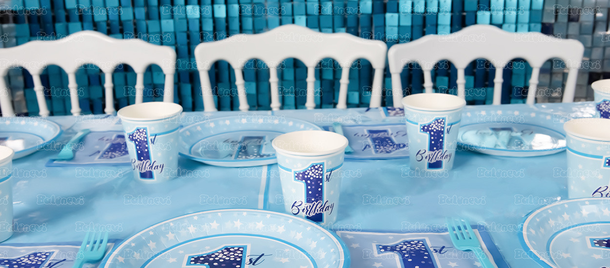 First Birthday Stars Boy Party Set