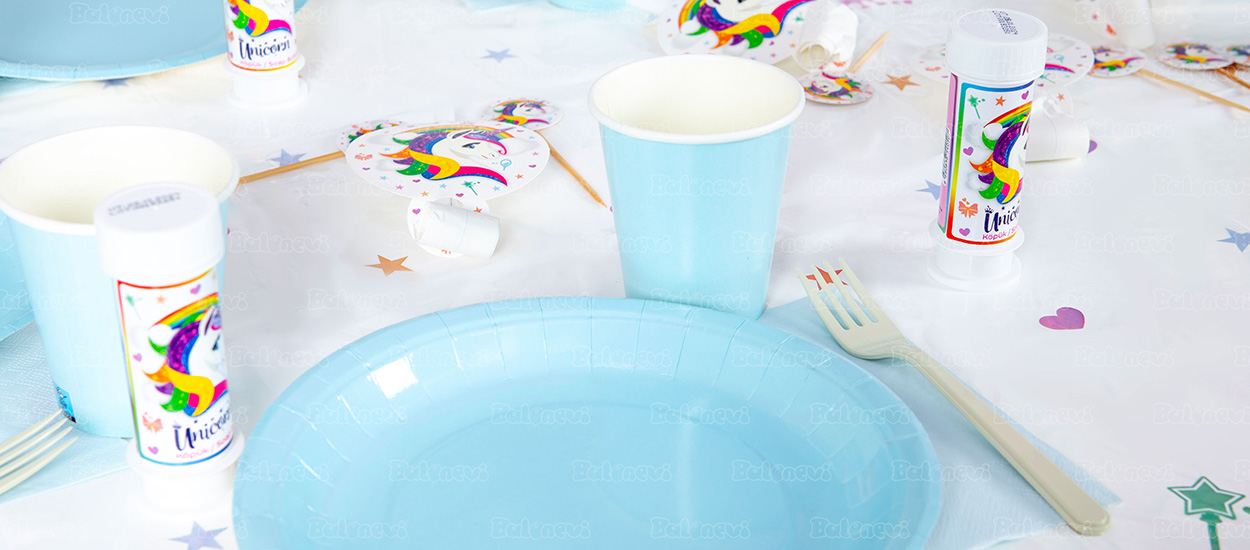 Rainbow Unicorn Party Set