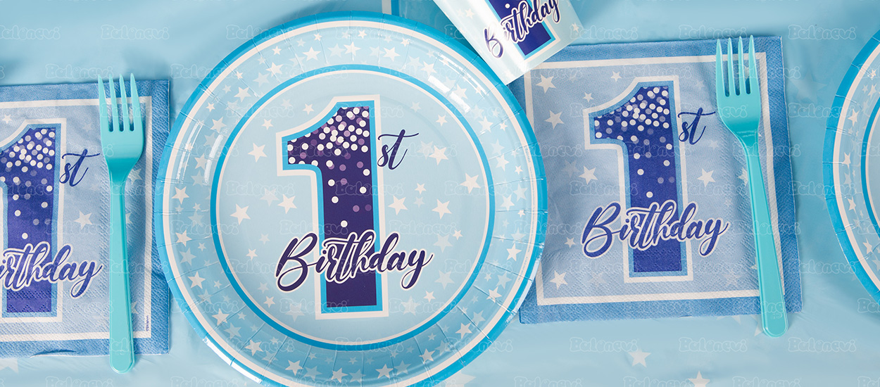 First Birthday Stars Boy Party Set