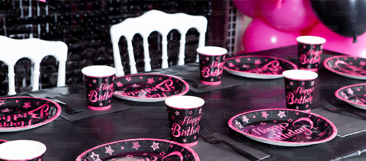 Pink Stars Parti Seti