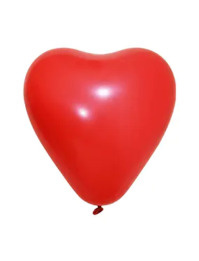 12" Pastel Red Heart Shaped Balloon