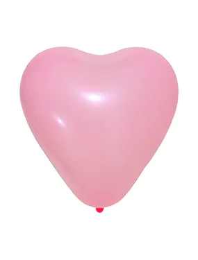 12” Pastel Pembe Kalp Balon