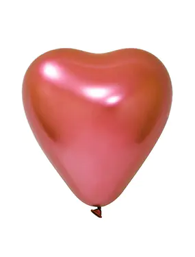 12" Krom Red Heart Shaped Balloon